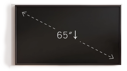 65 吋以下↓
