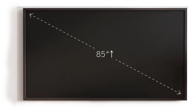 85 吋以上↑